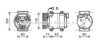 AVA QUALITY COOLING DNK377 Compressor, air conditioning